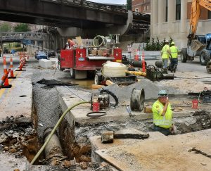 MUB crews work through high temps by being safe
